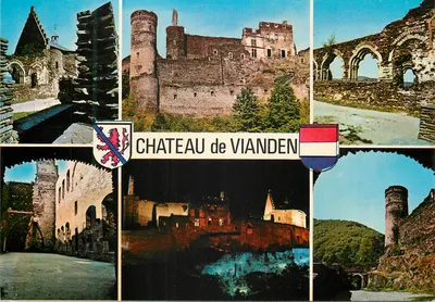 Castelo de Vianden — vista panorâmica — Éditions EDY