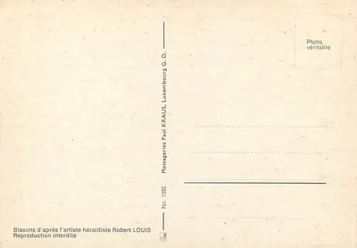 Os Blasons dos 12 Cantões do GRAND-DUCHÉ DE LUXEMBOURG — segundo R. LOUIS — Verso