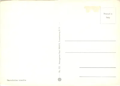 Os Blasones dos 12 Cantões do GRAND-DUCHÉ de LUXEMBOURG — Messageries Paul RRAUDS, No. 522 — Verso