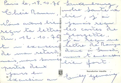 Luxemburgo — Cidade das Rosas — editor Lander, n°18 — Verso