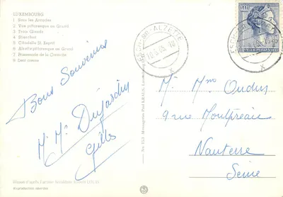 Stare Luksemburg — 8 widoków — wydawca Robert Louis, nr 153 — Rewers