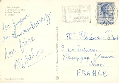 Luxemburg — Miasto Milenium — wydawca Paul Kraus, nr 97 — Rewers
