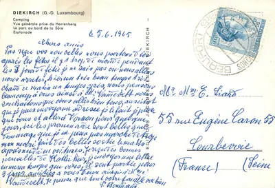 Diekirch — Obozowisko nad rzeką Sûre — Wydawnictwo Interdite — Rewers