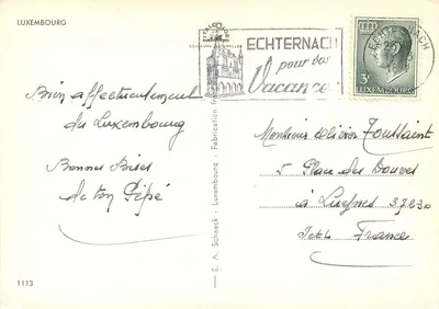 Luxemburgo — vista panorâmica — E. A. Schaack, Gouleurs-Autureller — Verso