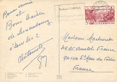 Luxembourg — widok panoramiczny i zabytki — Krüger — Rewers
