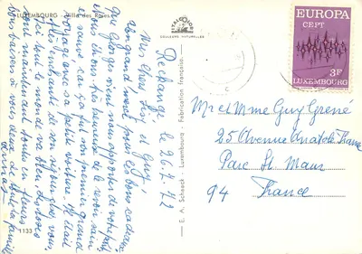 Luxembourg — Miasto Róz — E. A. Schaack — Rewers