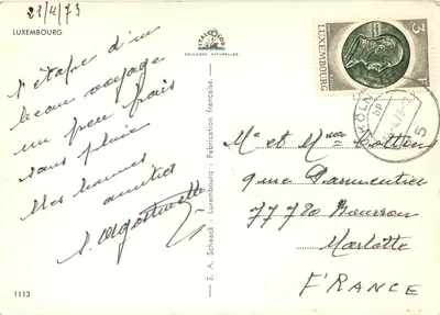 Luxemburgo — vista panorâmica — E. A. Schaack, n°1113 — Verso