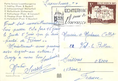 Mała Szwajcarię Luksemburska — R. Louis — n° 329 — Rewers