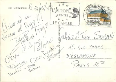 Luxembourg — widok panoramiczny — E.A. Schäack — Rewers