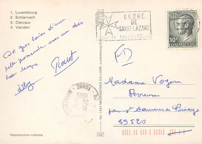 Luxembourg — Souvenir of Luxembourg — R. Louis — Back