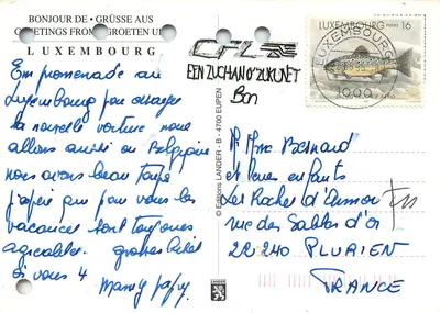 Luxembourg — panoramic view — Editions Lander — Back