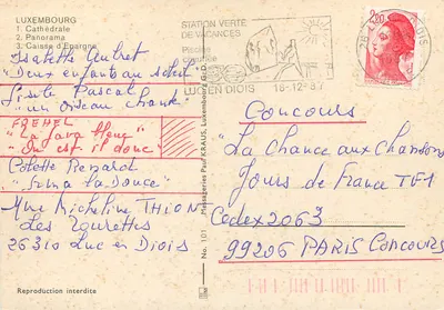 Luxembourg — panorama i zabytki — R. Louis — Rewers