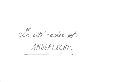 Anderlecht — De verborgen stad — Schiltz, Luxemburg — Achterkant