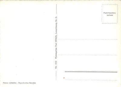 Echternach — Vista geral e paisagens naturais — Messageries Kraus, No. 252 — Verso