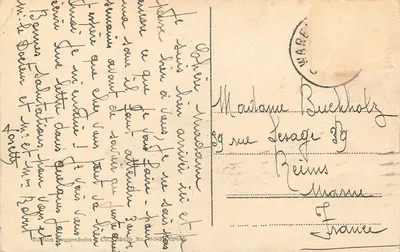 Liège, Most i Poczta — Wydawnictwo Gugggenhein, nr 8045 — Rewers