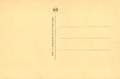 Liège — Most i Poczta — F. Butenaers, 73 ulica Varin, Liège — Rewers