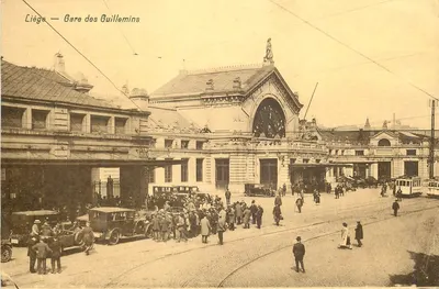 Liège — Estação dos Guillemins — Editor F. Varin, 73 rue Butenaers, Liège