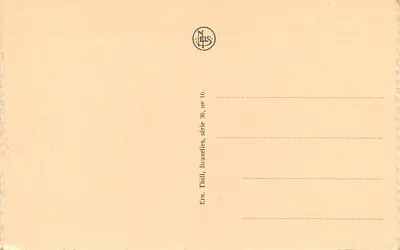 Louvain - Rzeka Dyle i Wieża św. Gertrudy — Ern. Thill, Bruksel, seria 36, nr 16 — Rewers