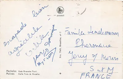Antwerpen — Brama Antwerpen — Ern. Thill, Bruksela, nr 7 — Rewers