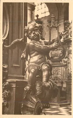 Anjo músico — Século XVII — Editor NIS, Bruxelas