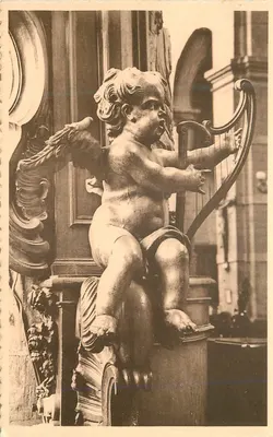 Anjo músico — Cerimônia do coro — Igreja São Nicolau em Havré — Editor Em. Thill, Bruxelas