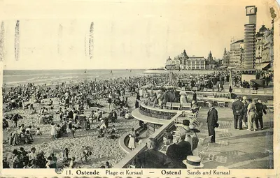 Ostende Praia e Kursaal — Fototipia A. Dohmen, Bruxelas, n°11