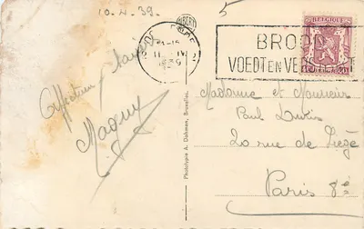 Ostende Praia e Kursaal — Fototipia A. Dohmen, Bruxelas, n°11 — Verso