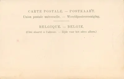 Namur. Katedra św. Aubaina — wydawca nieznany, numer seryjny 825 — Rewers