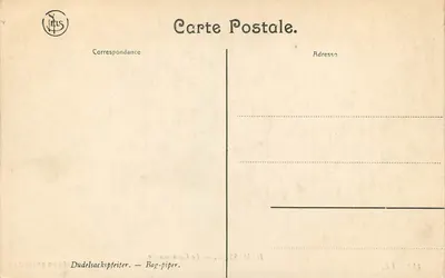Le Cornemusier — HEMESSEN — Muzeum w Brukseli — Rewers