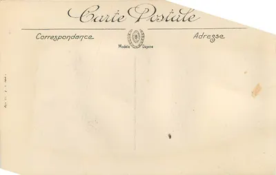 Ypres — A Rue d'Elverdinghe — ruínas da guerra 1914-1916 — Visé Paris n° 43 — Verso