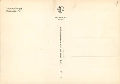 Fonte comemorativa — Geraardsbergen — editor IRIS, n° 6 — Verso