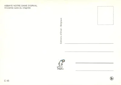 Abtei Notre-Dame d'Orval — Ehemalige Kapitelhalle — Editions d'Orval — Rückseite