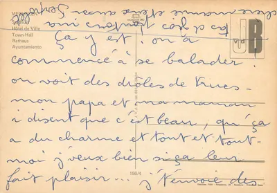 Stadthuys — Hotel de Ville — Editore FISA, n° 156/4 — Verso