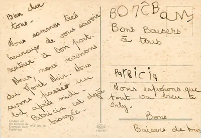 Rodeberg — Góra Czerwona, Góra Czarna, Westouter — wydawca Krüger, n° 1365/10 — Rewers