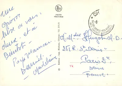 Chimay — vista panorâmica e monumentos — editor Neils, n° 210.16 — Verso