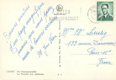 DAMME - Het Vissersparadijs — O Paraíso dos Pescadores — Els Boter — Verso