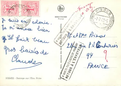 Nîmes - Digetto sull'Eau Noire — editore IRIS — Verso