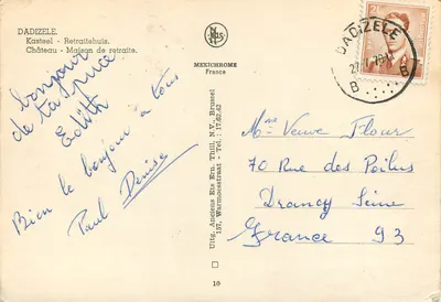 Zamek Dadizele — dom emerytalny — IRIS — Rewers