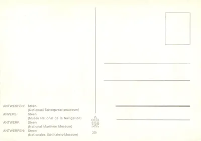 Porta Cytryniana — Antwerpen — wydawca Orania n°329 — Rewers