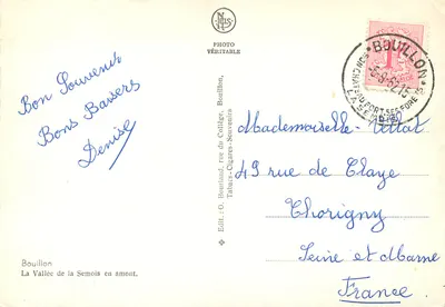 Bouillon — A Vale da Semois acima — Neils, Bouillon — Verso