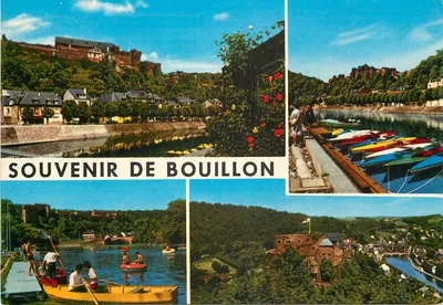 Bouillon — vista panorâmica e atividades fluviais — Edições Edy