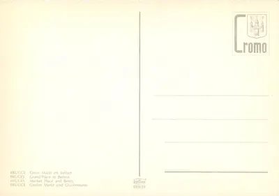 Brukselka — Wielka Plac i Belfry — Cromo 923/27 — Rewers