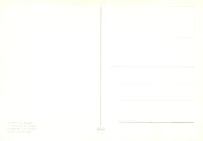 Bruges — tarjeta postal ilustrada con plano de la ciudad — editor Kruidoy, n° 92324 — Reverso