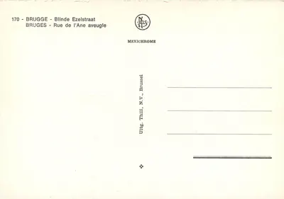 Bruksel — Ulica Ślepego Ośla — Iris — Rewers
