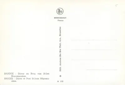 Bruksel - Dijver i Most św. Jan Nepomucena — Iris — Rewers