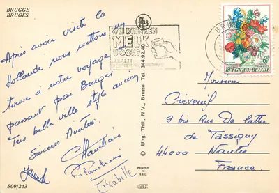 Brukselka — widok panoramiczny — Uitg. Thill, N.V., Bruksela, n° 500/243 — Rewers