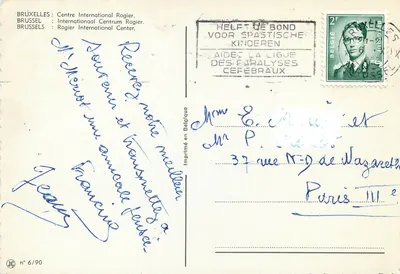 Bruxelas - Centro Internacional Rogier — editor JC n°6/90 — Verso