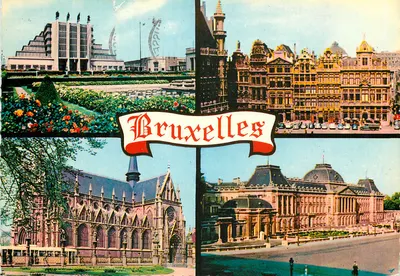 Bilhete postal moderno Lembrete de Bruxelas