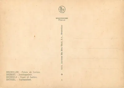 Palace of Justice — Brussels — publisher IRIS — Back