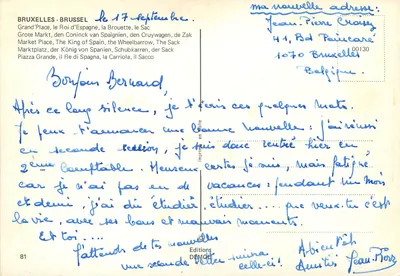 Brukselka — Wielka Plac — Wydawca DEMOPIQUE, nr 81 — Rewers